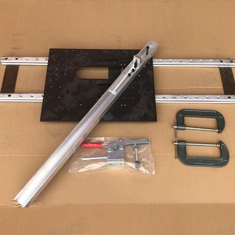 木工工具立铣机机械配件滑轨推台送料轨道滑台推板地锣导轨立轴台