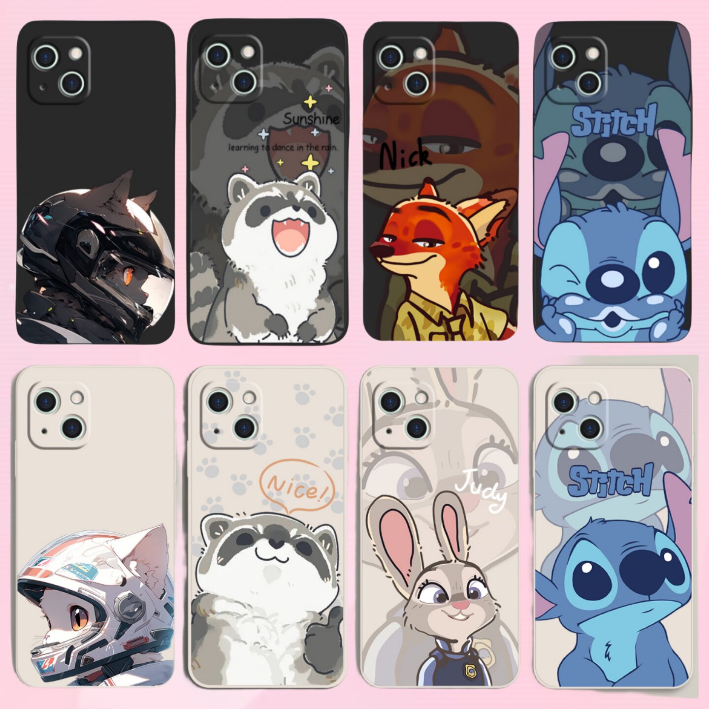 适用苹果vivo华为oppo手机壳mate50/p50x70opporeno6情侣nova10卡通潮