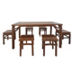 长方形明清古典简约吃饭桌六件鸡翅 套家具红木餐桌P实木方桌中式