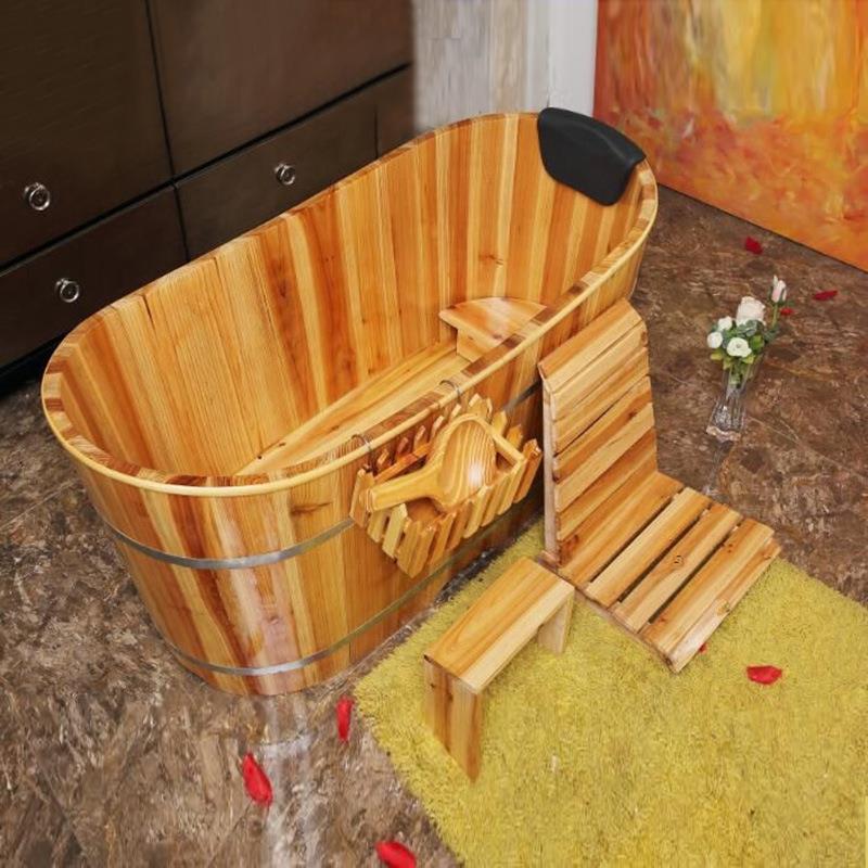 实木泡澡桶洗澡木桶成人浴缸家用熏蒸桶沐浴洗浴汗蒸木质桶直销