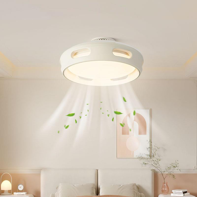 全光谱无叶风扇灯餐厅风扇灯智能家用书房卧室吊扇灯吸顶灯具跨境