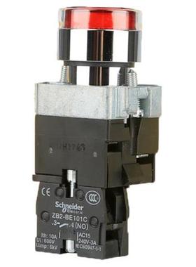 原装红色带灯按钮XB2BW34B1C 1常开触点24V按钮开关