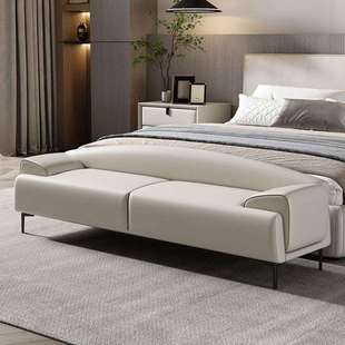 意式床尾凳卧室极简床前凳床榻简约现代床边凳长条凳衣帽间沙发凳