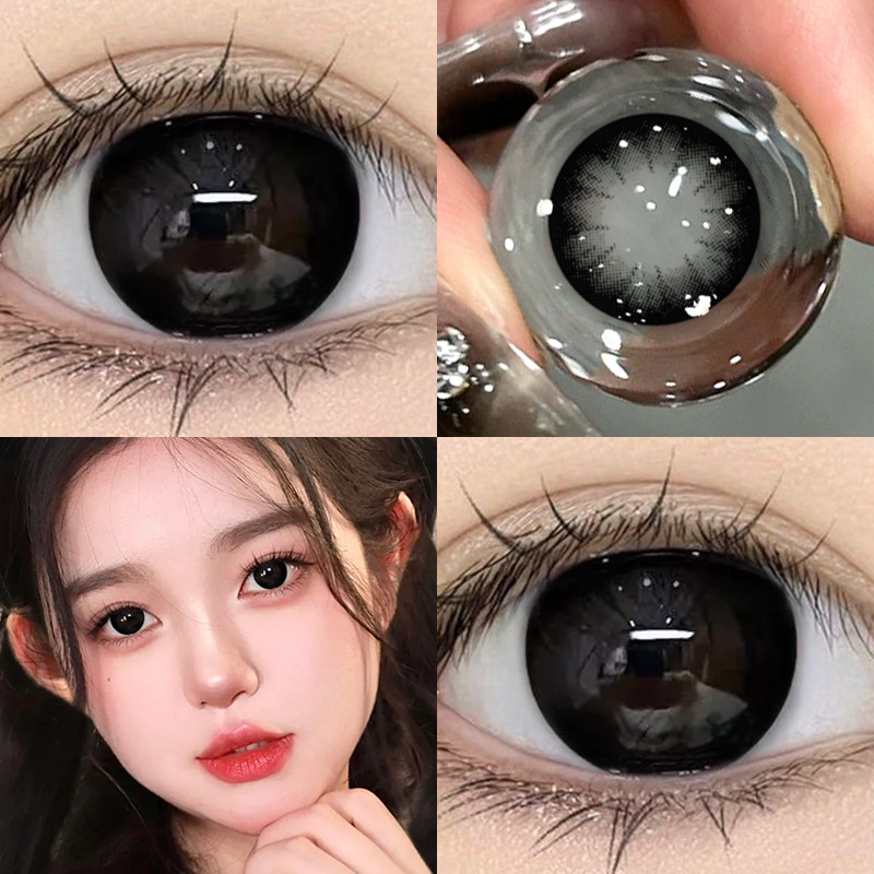 JON大美目黑美瞳半年抛圆溜溜大小直径隐形眼镜旗舰店官网正品女T