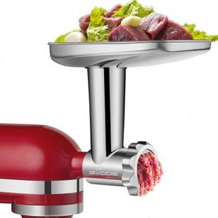 适用于Kitchenaid凯膳怡配件304不锈钢灌肠绞肉三个管可放洗碗机