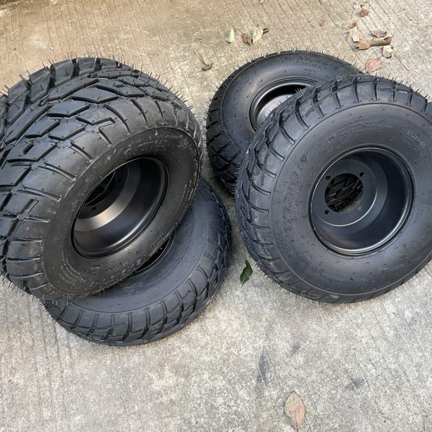 改装四轮沙滩车卡丁车配件公路胎 19x7-8 18x9.50-8寸轮胎轮毂
