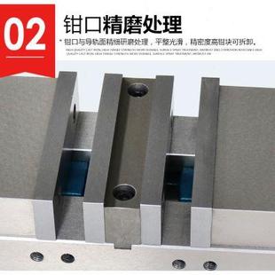 平口钳CNC双开口精密机用虎钳台钳4寸6寸 赢领重型铣床双向角固式