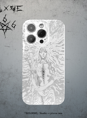 Siouxsie极简线条艺术设计感适用苹果15pro手机壳iPhone14ProMax欧美13防摔12pro软壳11女款8plus小众保护套