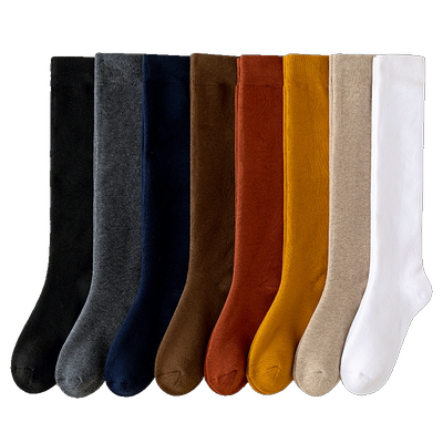 厚袜子女小腿袜秋冬季加绒加厚