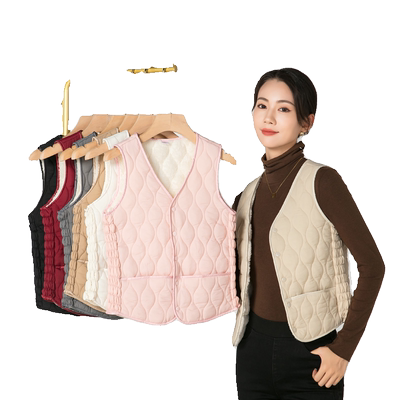 俞兆林加绒加绒羽绒棉马甲女内胆