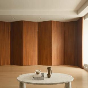 实木客厅隔间门折叠门隐形门书房卧室衣帽间隔断定制