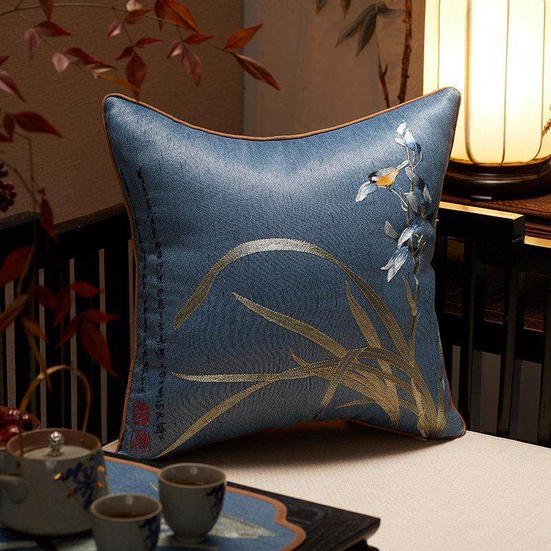 新中式沙发抱枕现代简约YG72靠垫腰枕刺绣花客厅中国风含芯靠枕套,居家布艺,靠垫/抱枕,淘宝优惠券,粉丝福利购,淘宝优惠卷