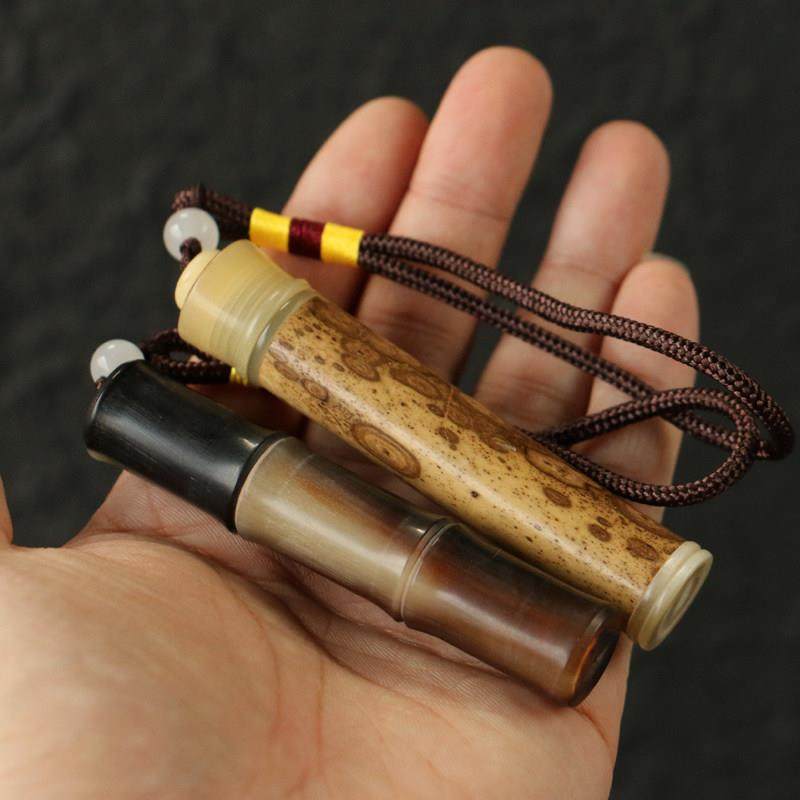 精品纯手工制作天然全牛角牙签筒竹制梅鹿竹牙签罐便携式小号竹筒,特色手工艺,竹编/竹雕,淘宝优惠券,粉丝福利购,淘宝优惠卷
