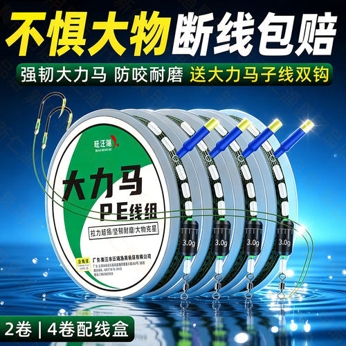 正品大力马线组成品主线鱼线