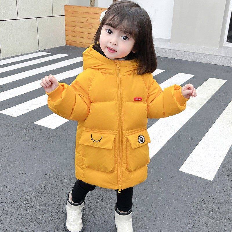 英国Next Rtxr女童羽绒服中长款女宝宝2025新款小童冬季加厚外套