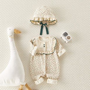 TTIT宝宝入秋衣服网红婴儿连体衣春秋款长袖婴幼儿爬服哈衣