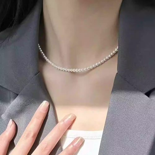 沐银时代《纤序》3-4mm淡水项链