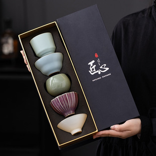 2024新款 茶杯主人杯个人专用高档茶杯家用杯子套装 五大名窑