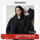 CROWNLESS未冕25秋冬新立体颗粒绵羊毛松弛立领廓形皮草短外套女