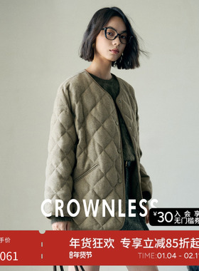 CROWNLESS未冕新款高级白鸭绒羽绒服女冬季长款轻薄加厚时尚外套