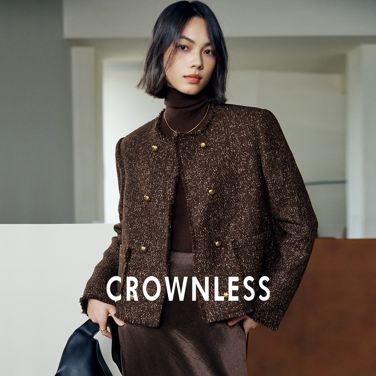 新款高级小香风羊毛休闲外套