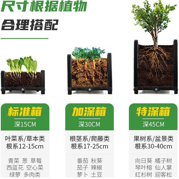 新种植箱家庭阳台蔬菜专用菜盆种A菜神器楼顶长方形塑料花盆特大,鲜花速递/花卉仿真/绿植园艺,花盆,淘宝优惠券,粉丝福利购,淘宝优惠卷