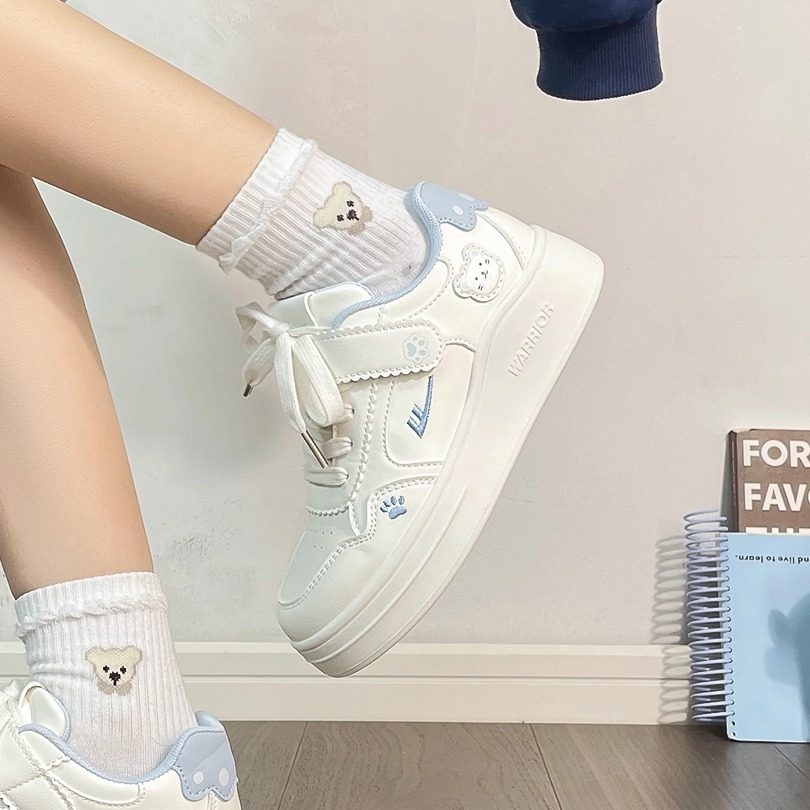 回力女鞋2026新款爆款小熊魔术贴板鞋日常校园风小众原创小白鞋子,女鞋,休闲板鞋,淘宝优惠券,粉丝福利购,淘宝优惠卷