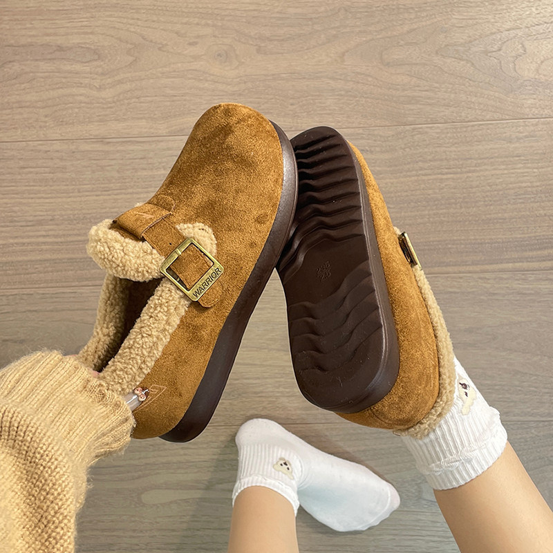 回力加绒勃肯鞋女冬季新款