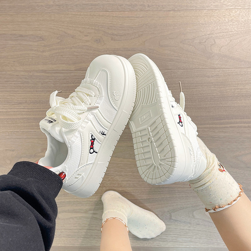 回力女鞋2025新款可爱卡通小白鞋韩系百搭休闲板鞋设计感潮流板鞋