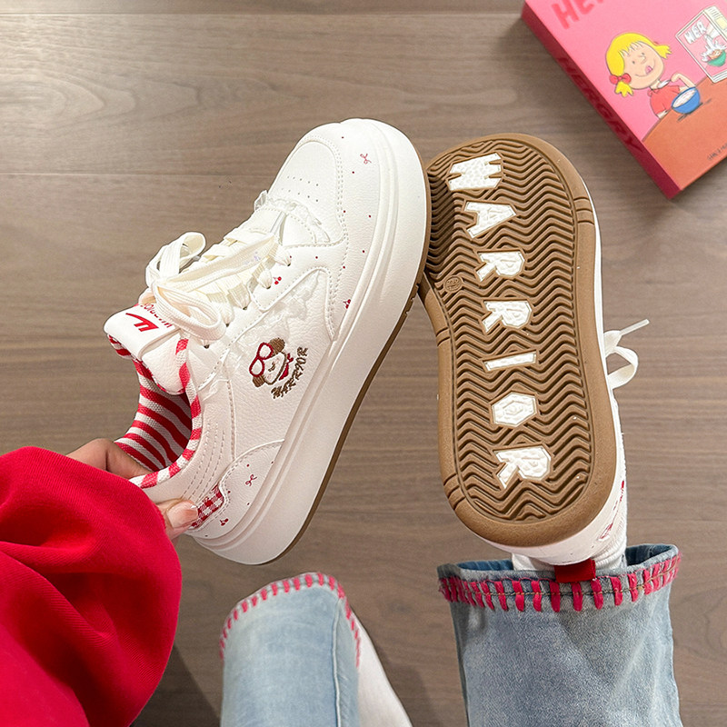 回力可爱小狗厚底小白鞋女2026春季新款百搭休闲板鞋面包鞋学生鞋,女鞋,休闲板鞋,淘宝优惠券,粉丝福利购,淘宝优惠卷