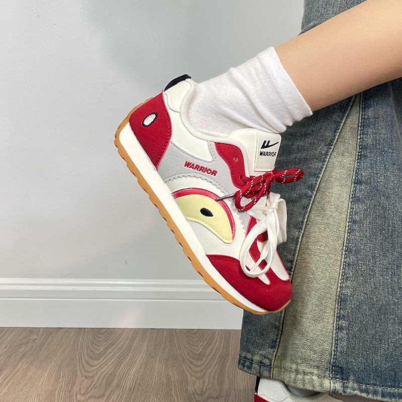 回力拼色苹果德训鞋女款2025新款