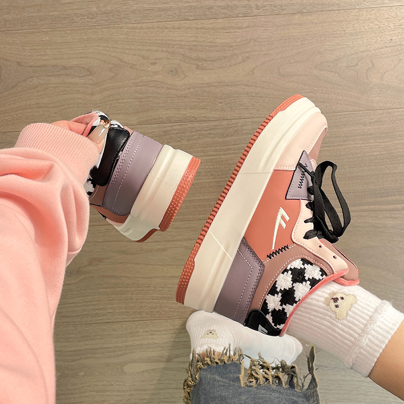 回力二棉鞋女加绒高帮鞋