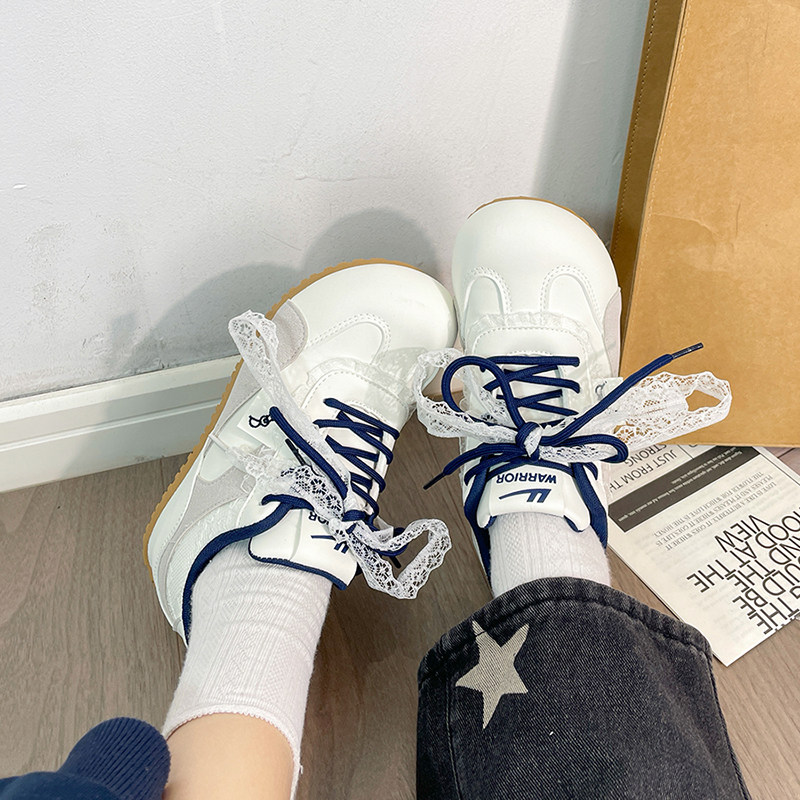 回力芭蕾风德训鞋女2026春季新款蕾丝拼接休闲板鞋软底百搭小白鞋,女鞋,休闲板鞋,淘宝优惠券,粉丝福利购,淘宝优惠卷