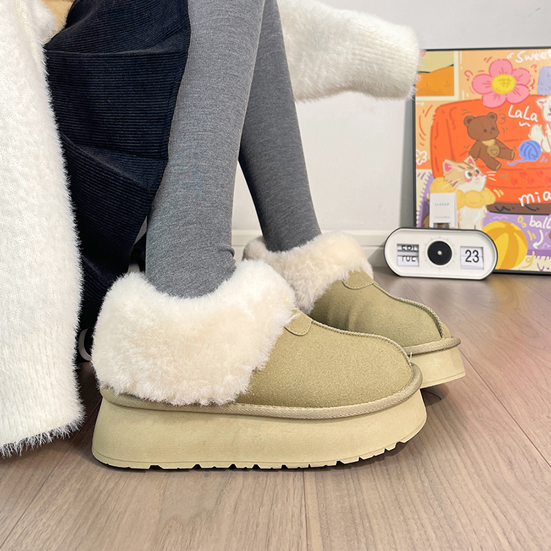 回力雪地靴女冬季2025新款厚底