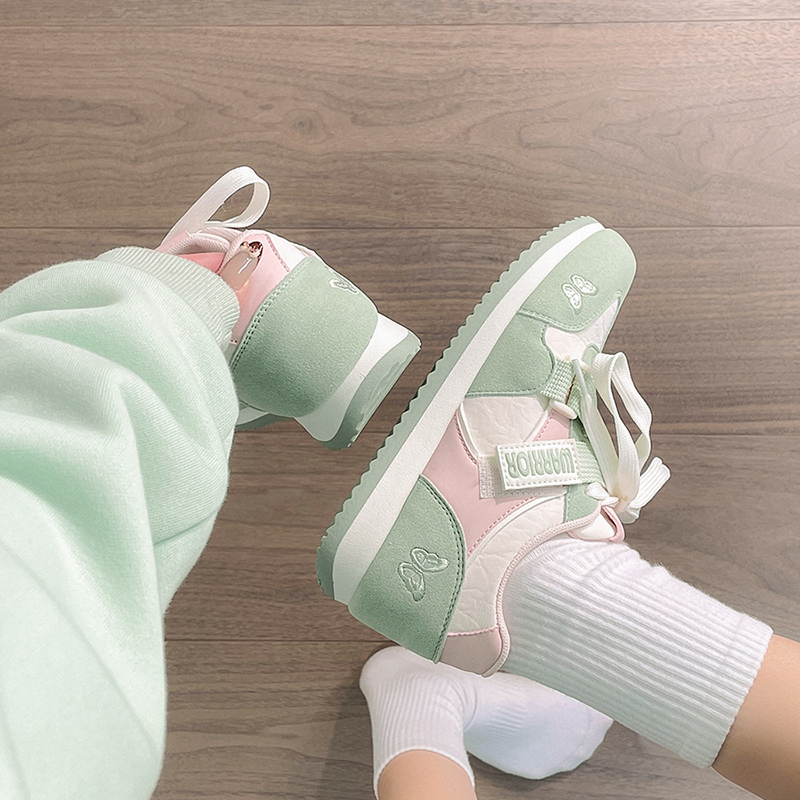 回力厚底魔术贴德训鞋