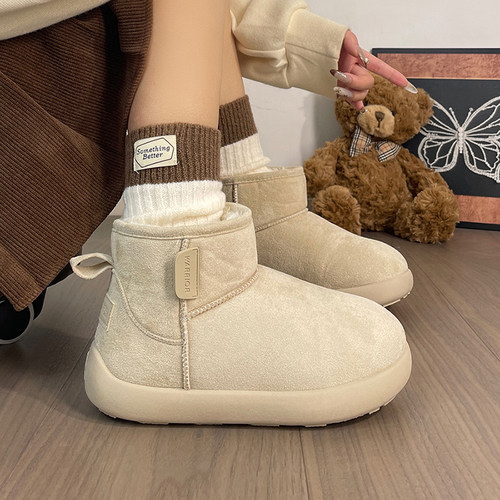 回力2025冬季新款毛绒雪地靴