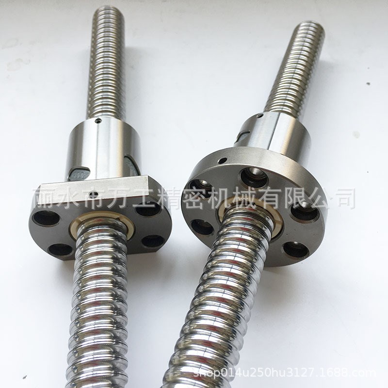 滚珠丝杆SFI2505-4法兰 4孔或者6孔内循环精密螺母丝杆