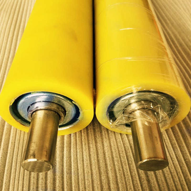 东莞橡胶包胶滚筒 包胶无动力滚筒托辊流水线滚筒 不锈钢输送滚筒