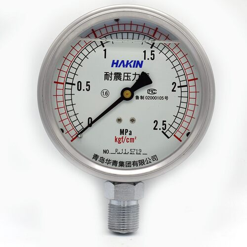 HAKIN青岛华青耐震压力表耐振表YN100水压表油压表气压表锅炉表