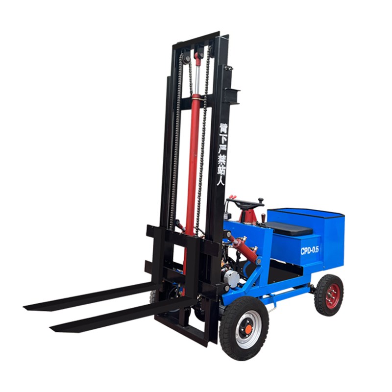 1吨小型电动叉车座驾式液压升降四轮堆高车家用仓库搬运装卸车