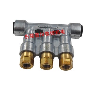 河谷油排T86加压式稀油分配器  分油器343 数控机床油排 3位油排