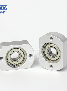 切边法兰轴承座固定座BFC01孔径20紧凑型BGTAB KBF卧式带座轴承