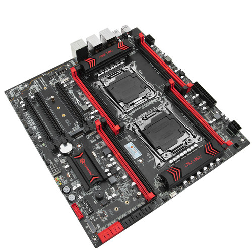 华南金牌X99-T8D双路主板CPU套装 搭载E5 2696V3处理器