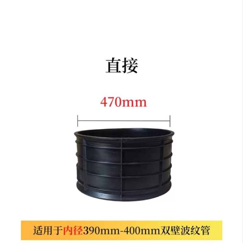 hdpe双壁波纹管配件直接弯头三通接头90度45度弯头波纹管配件配件图片