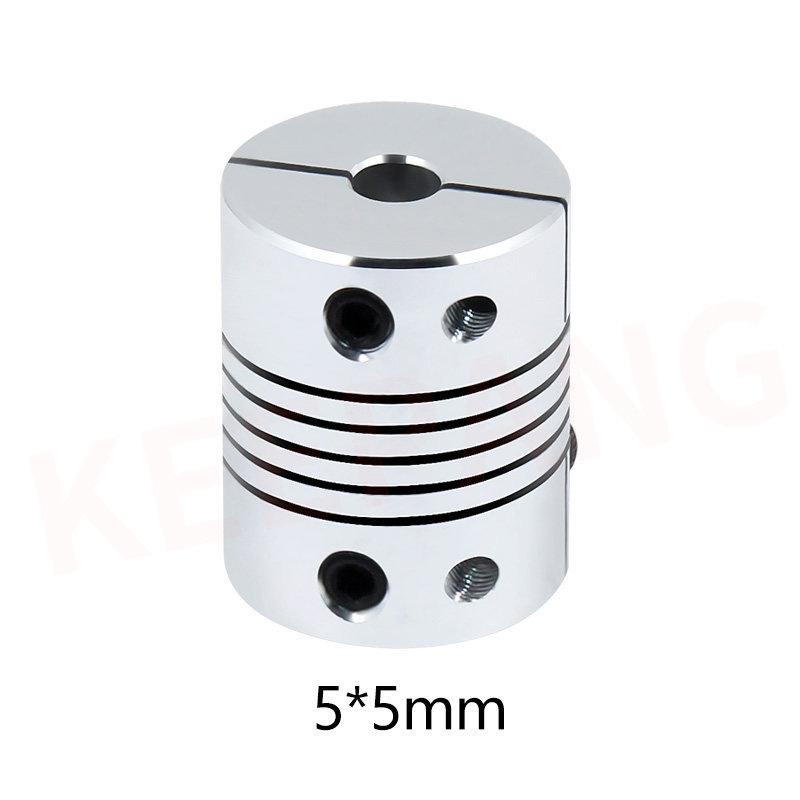 3D打印机夹紧弹性联轴器 铝合金绕线联轴器夹紧顶丝编码器D20 L25