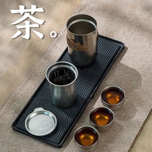纯钛鹰嘴泡茶器商务纯钛快客杯旅行装 户外便携式 多人功夫茶具礼品