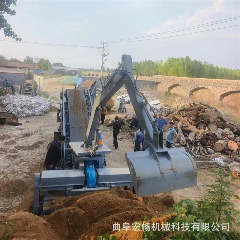 大旋扒PDA1200料铲式皮带装机车石子沙土堆取高机遥控履带行螺走