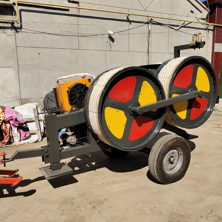 40KN电力架空光缆放线液压张力机电力放线张紧机主动式液压张牵机