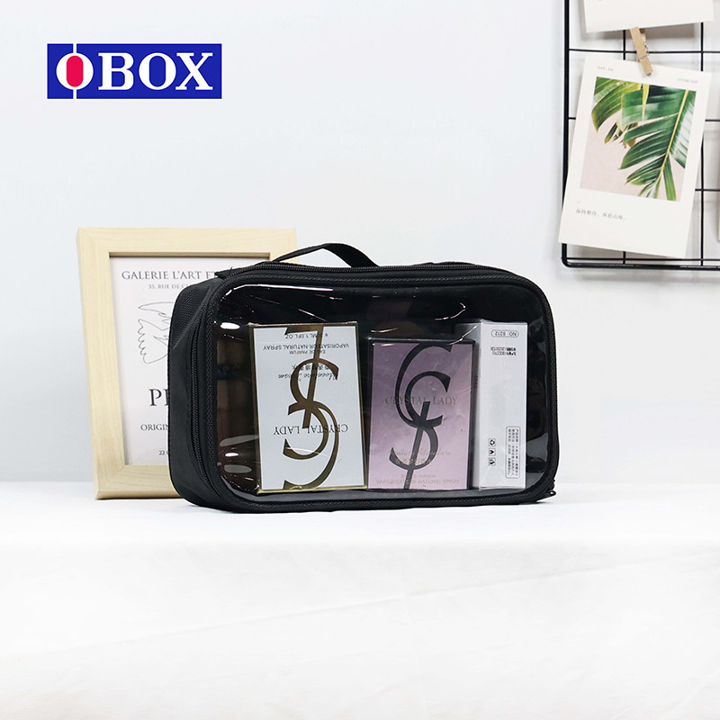OBOX专业跟妆师简易透明化妆包小号便携式化妆师专用口红包收纳包图片