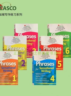 Casco phrases for Sensational Writing正版新加坡英语 小学创意写作 五感法写作文技巧素材积累英文版 新加坡书